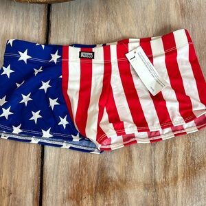 American flag 🇺🇸 swim short shorts L bathing suit men’s